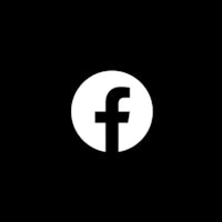 the facebook logo on a black background